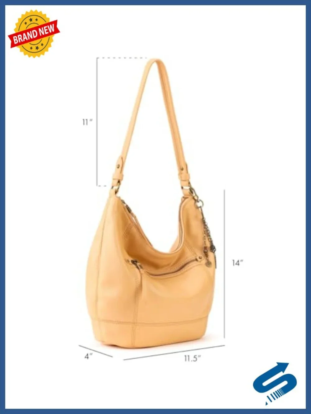 The Sak Sequoia Hobo Bag Large Leather Handbag Travel Purse